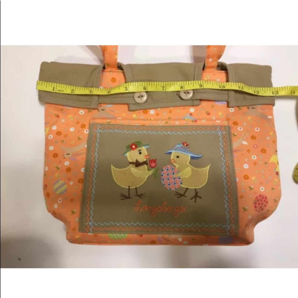 Longaberger Easter Fields Spring Chick Tote Bag - image 5